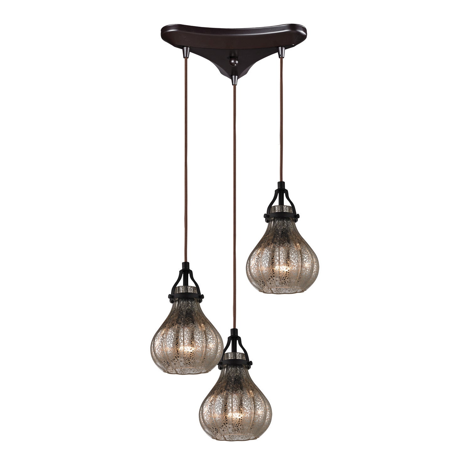 ELK Home - 46024/3 - Three Light Pendant - Danica - Oil Rubbed Bronze