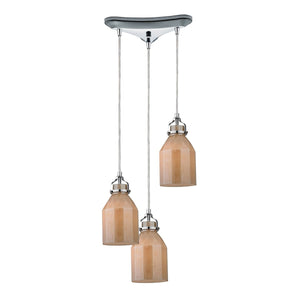 ELK Home - 46029/3 - Three Light Pendant - Danica - Polished Chrome