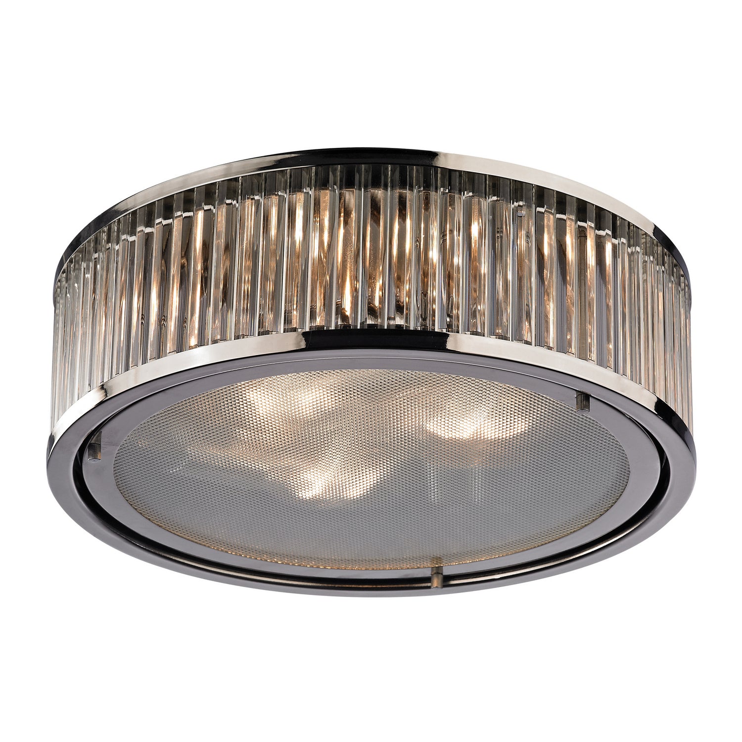 ELK Home - 46103/3 - Three Light Flush Mount - Linden Manor - Polished Nickel