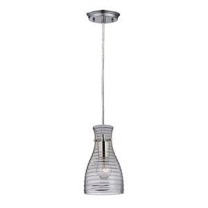 ELK Home - 46107/1 - One Light Mini Pendant - Strata - Polished Chrome