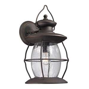 ELK Home - 47044/1 - One Light Outdoor Wall Sconce - Village Lantern - Weathered Charcoal