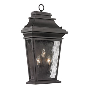 ELK Home - 47053/3 - Three Light Outdoor Wall Sconce - Forged Provincial - Charcoal