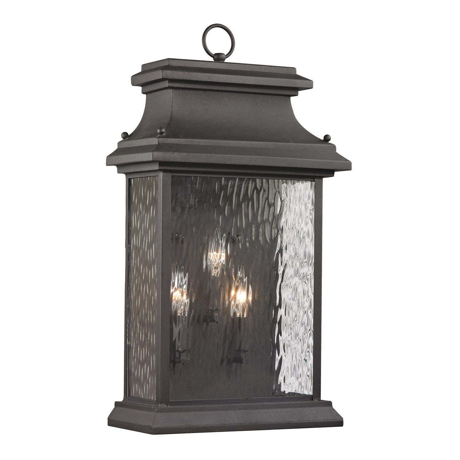 ELK Home - 47054/3 - Three Light Outdoor Wall Sconce - Forged Provincial - Charcoal