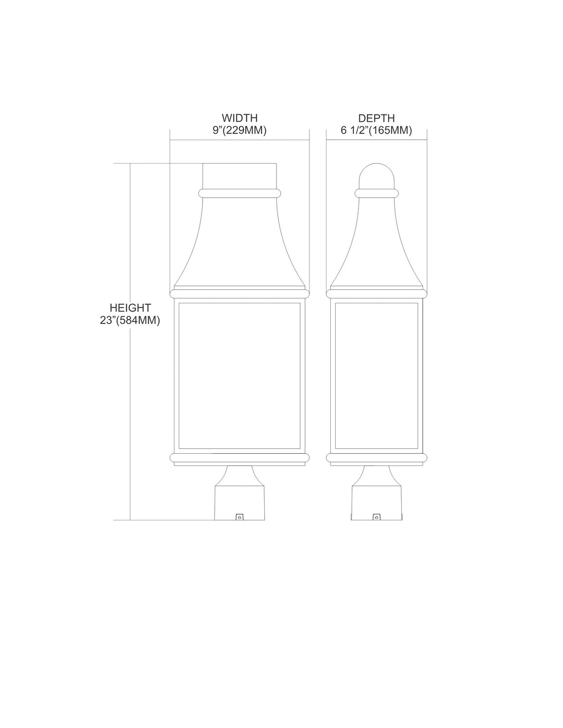 ELK Home - 47075/3 - Three Light Outdoor Post Mount - Forged Jefferson - Charcoal