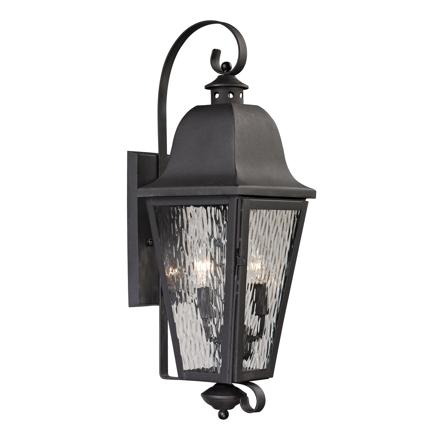 ELK Home - 47101/2 - Two Light Outdoor Wall Sconce - Forged Brookridge - Charcoal