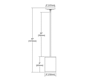 ELK Home - 57026/1 - One Light Mini Pendant - Diffusion - Oil Rubbed Bronze