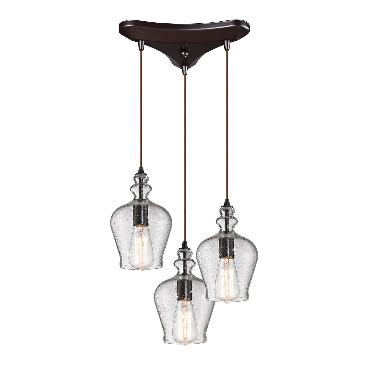 ELK Home - 60066-3 - Three Light Pendant - Menlow Park - Oil Rubbed Bronze