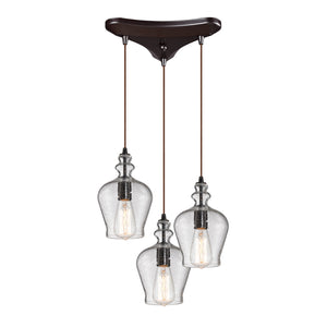 ELK Home - 60066-3 - Three Light Pendant - Menlow Park - Oil Rubbed Bronze