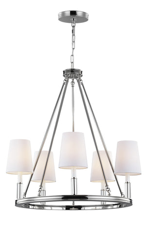 Visual Comfort Studio - F2922/5PN - Five Light Chandelier - Lismore - Polished Nickel