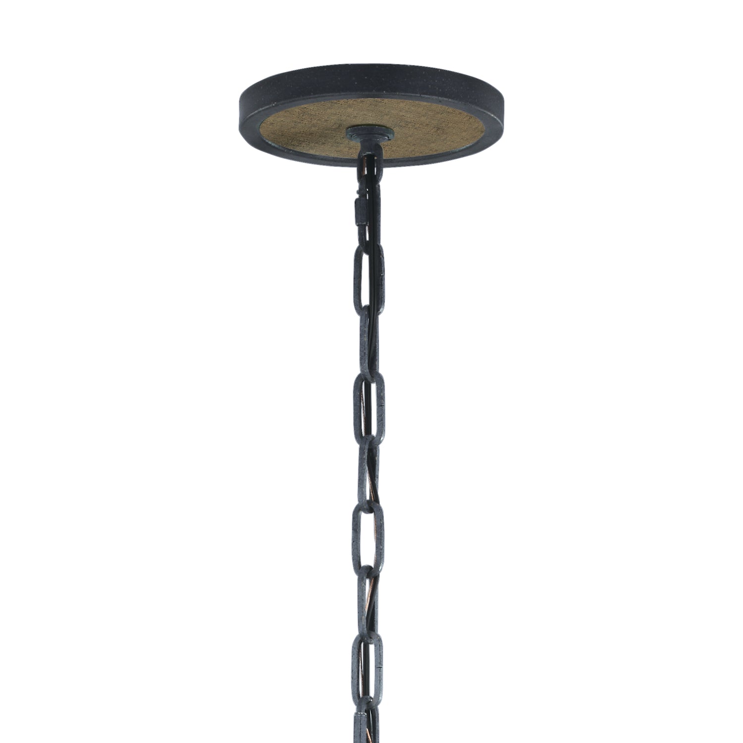 Visual Comfort Studio - F2936/5WOW/AF - Five Light Pendant - Allier - Weathered Oak Wood / Antique Forged Iron