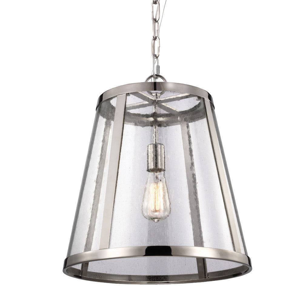 Visual Comfort Studio - P1289PN - One Light Pendant - Harrow - Polished Nickel