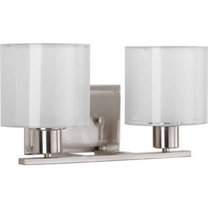 Progress Lighting - P2078-09 - Two Light Bath Bracket - Invite - Brushed Nickel