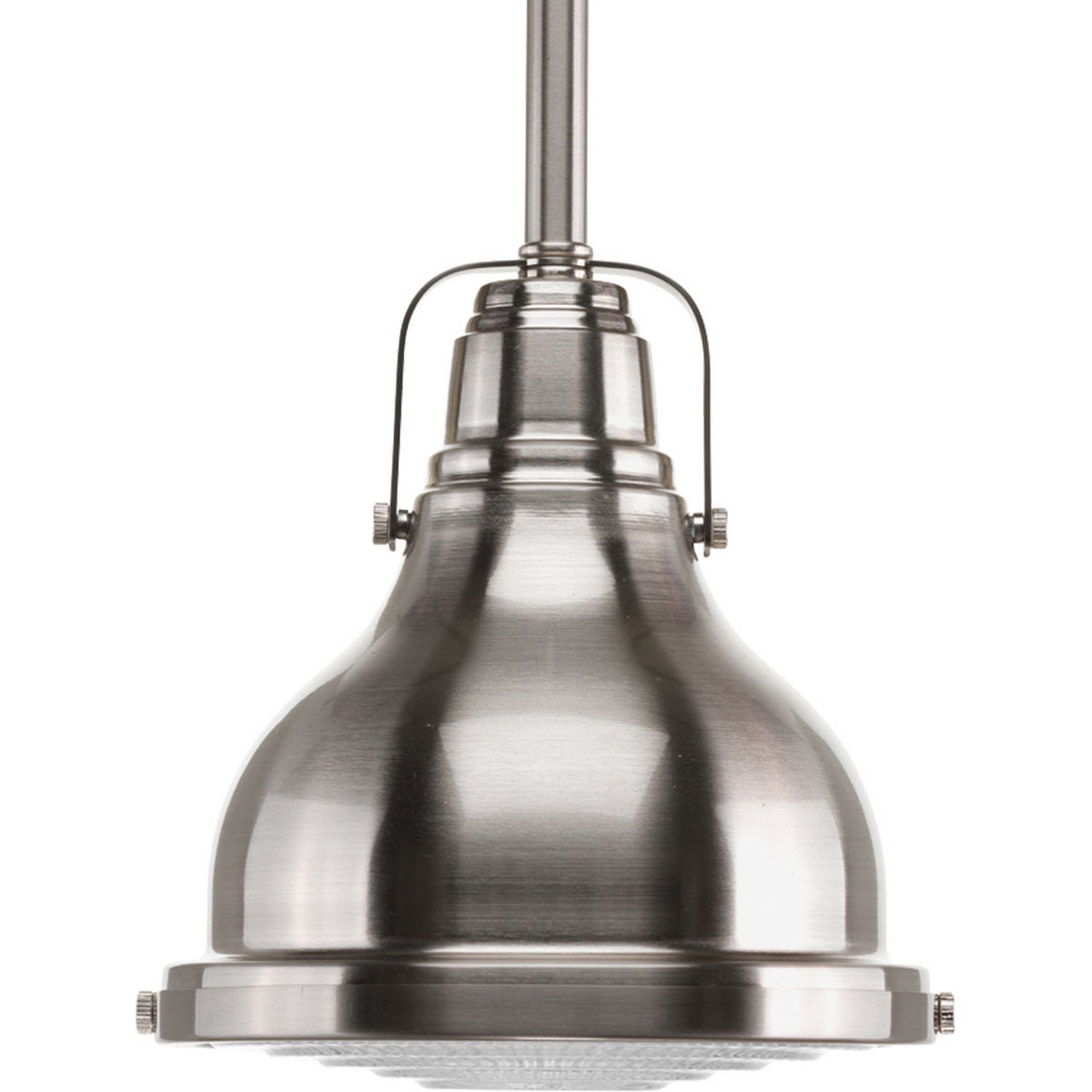 Progress Lighting - P5050-09 - One Light Mini Pendant - Fresnel Pendant - Brushed Nickel