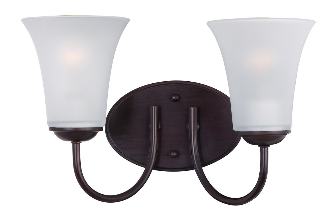 Maxim - 10052FTOI - Two Light Bath Vanity - Logan - Oil Rubbed Bronze