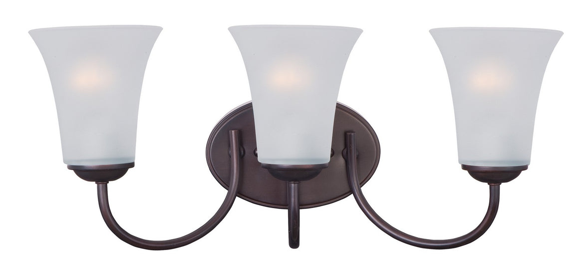 Maxim - 10053FTOI - Three Light Bath Vanity - Logan - Oil Rubbed Bronze
