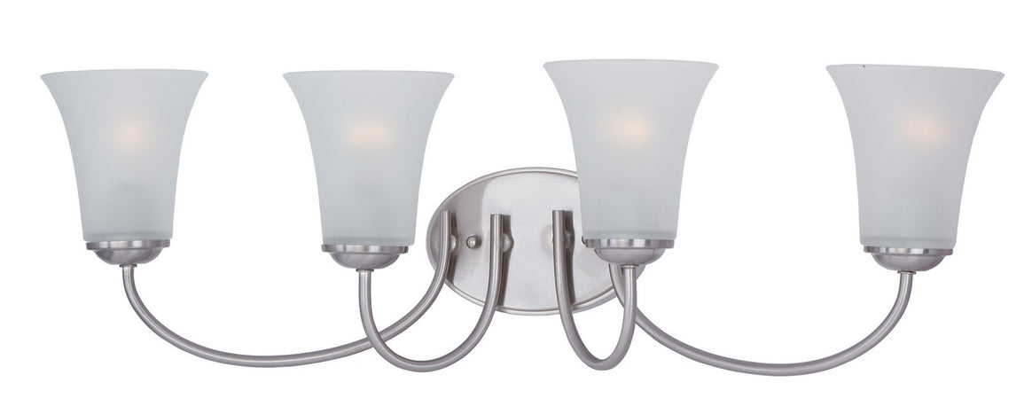 Maxim - 10054FTSN - Four Light Bath Vanity - Logan - Satin Nickel