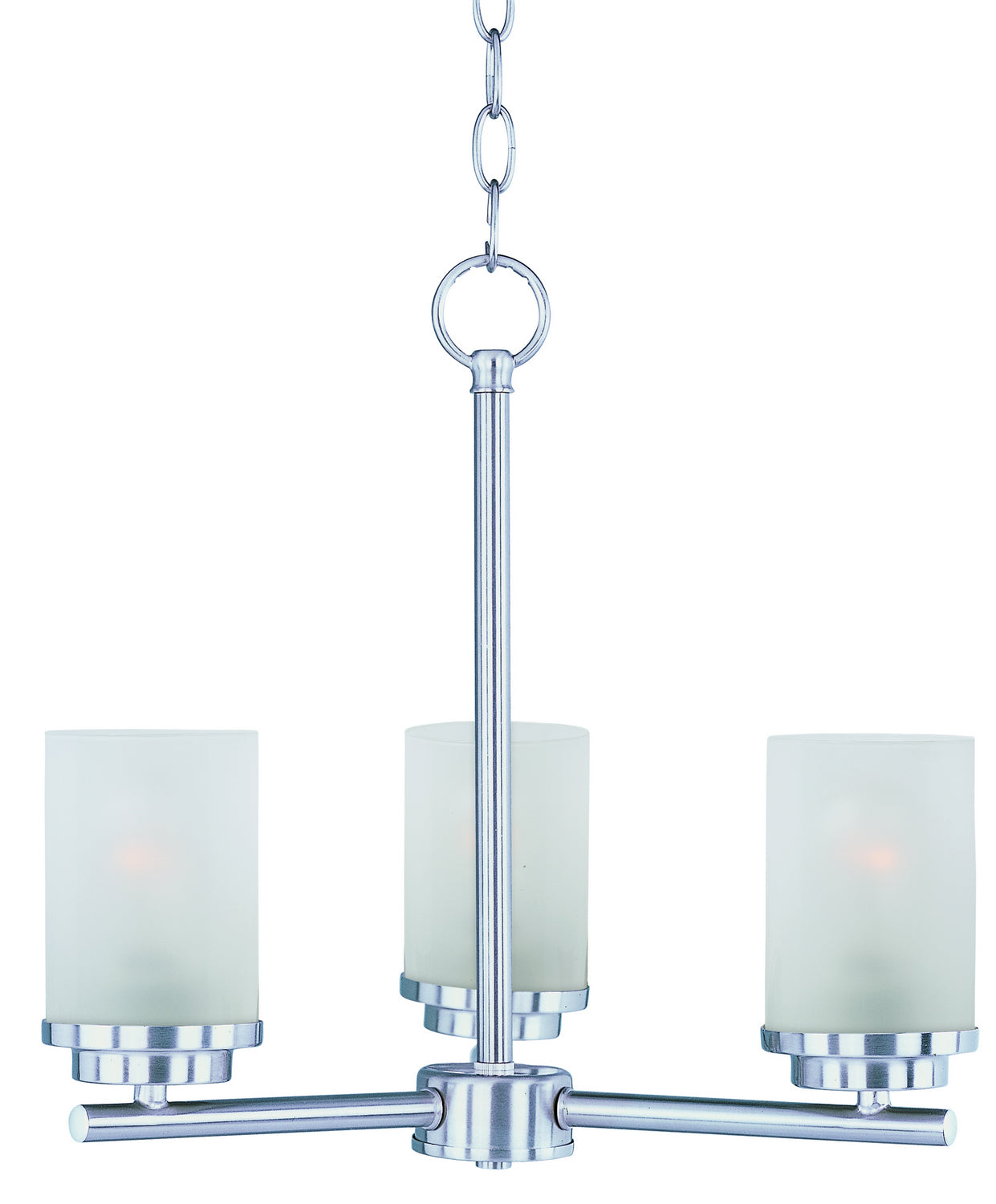 Maxim - 10203FTSN - Three Light Chandelier - Corona - Satin Nickel