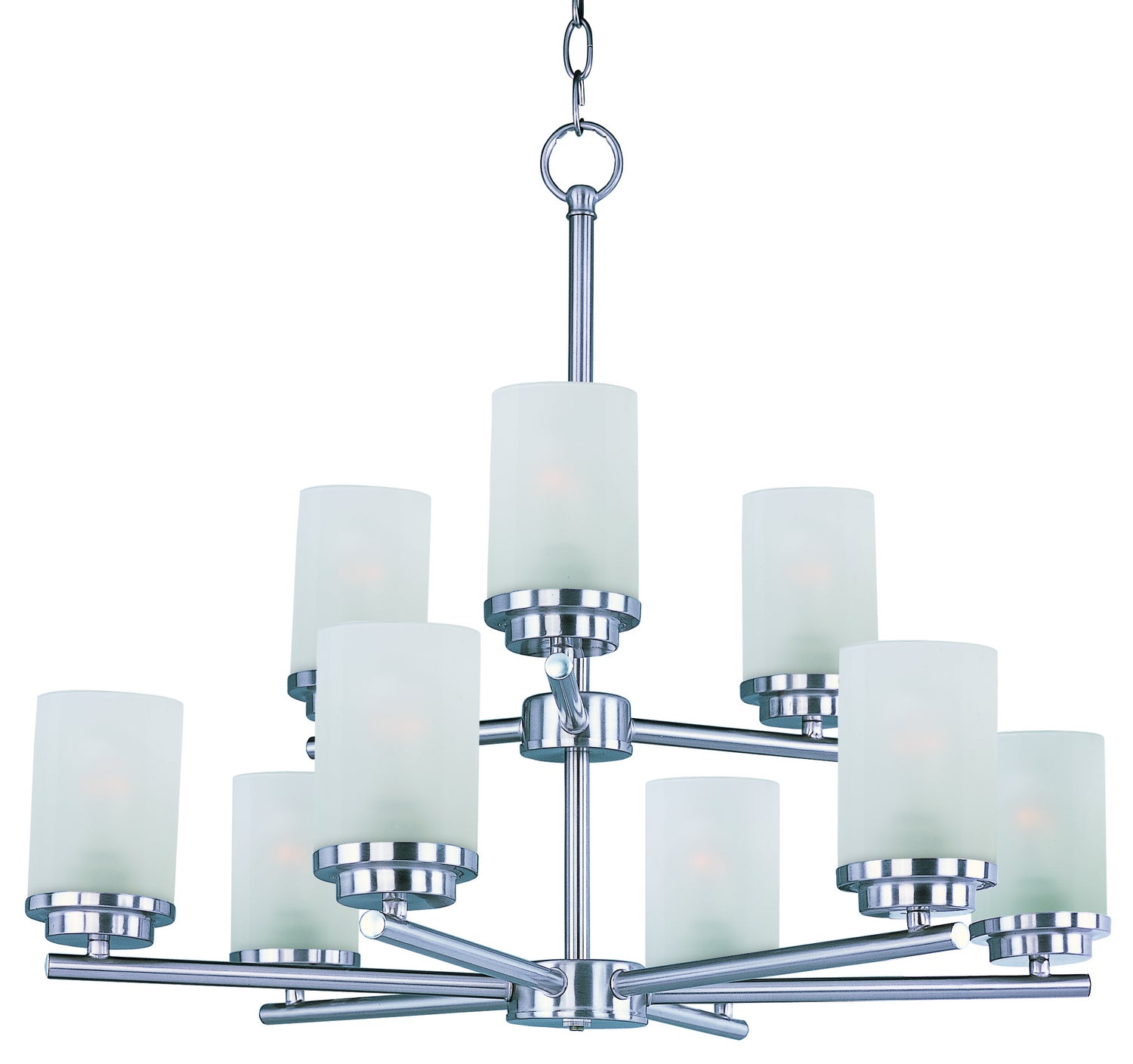 Maxim - 10206FTSN - Nine Light Chandelier - Corona - Satin Nickel