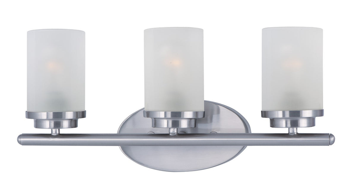 Maxim - 10213FTSN - Three Light Bath Vanity - Corona - Satin Nickel