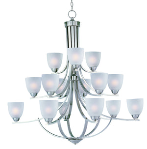 Maxim - 11228FTSN - 15 Light Chandelier - Axis - Satin Nickel