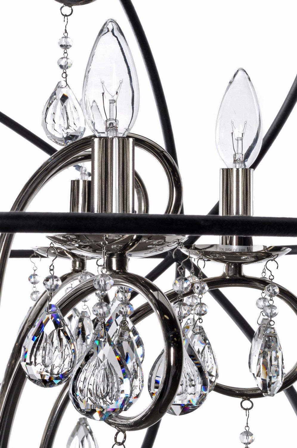 Maxim - 25140ARPN - Three Light Pendant - Orbit - Anthracite / Polished Nickel