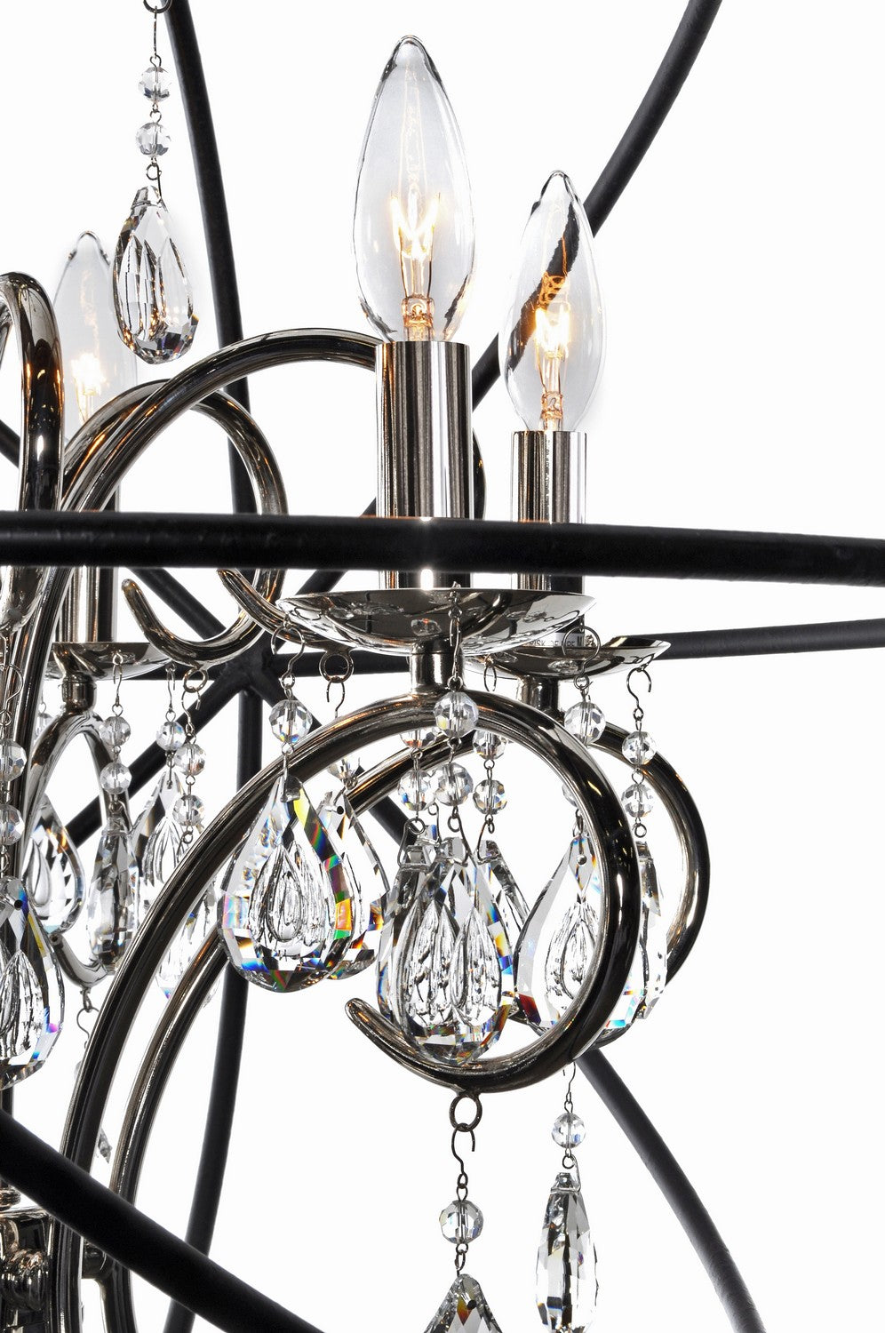 Maxim - 25144ARPN - Six Light Pendant - Orbit - Anthracite / Polished Nickel