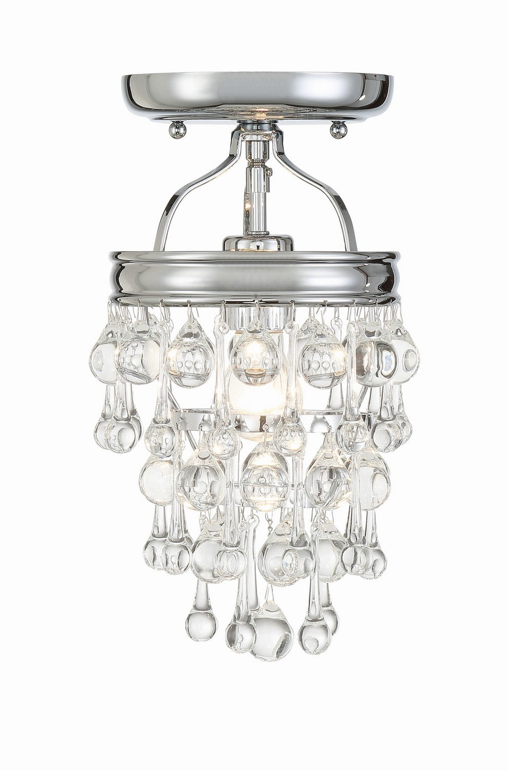 Crystorama - 131-CH_CEILING - One Light Semi Flush Mount - Calypso - Polished Chrome