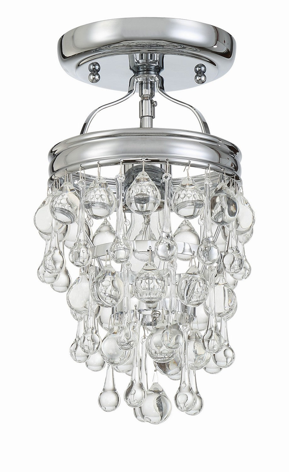 Crystorama - 131-CH_CEILING - One Light Semi Flush Mount - Calypso - Polished Chrome