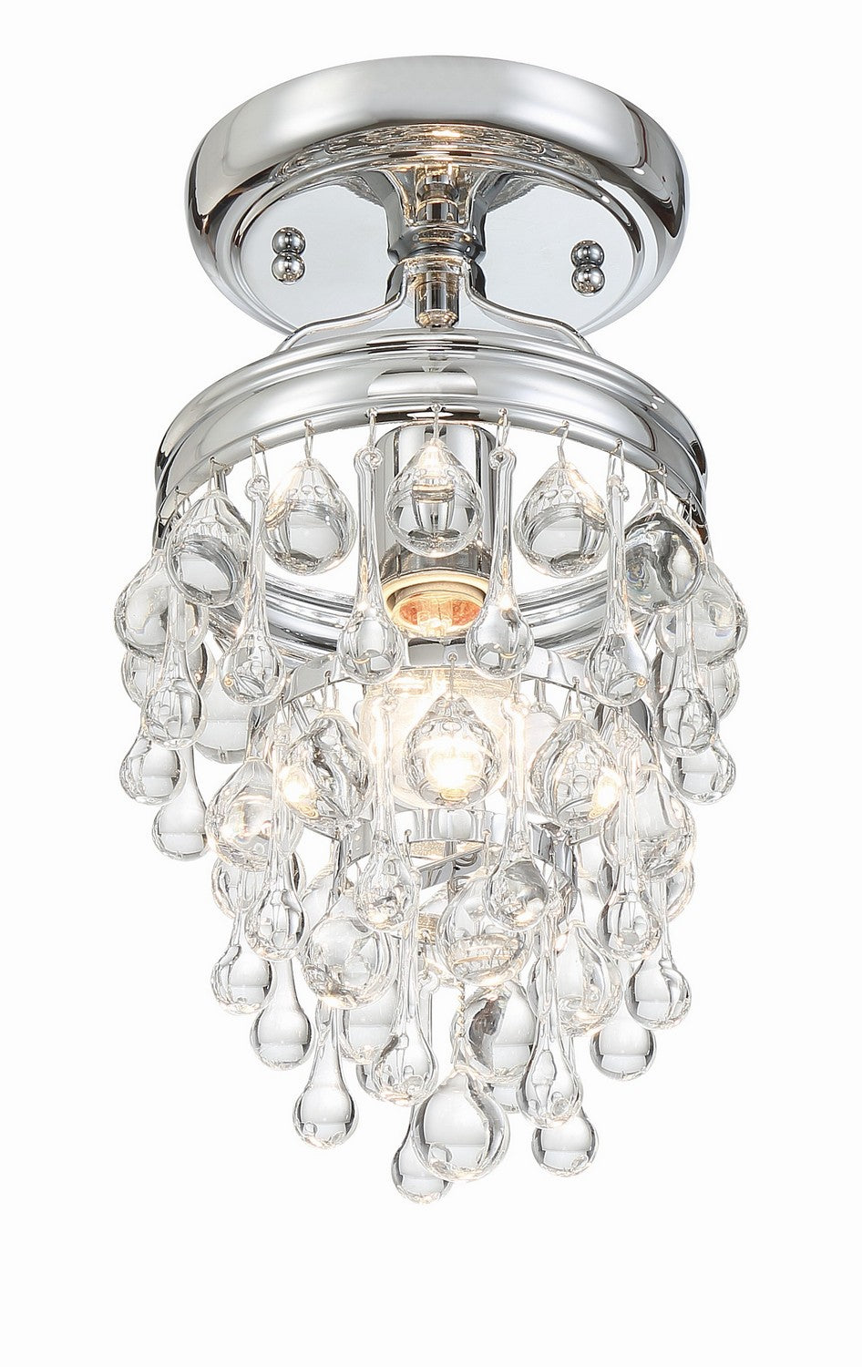 Crystorama - 131-CH_CEILING - One Light Semi Flush Mount - Calypso - Polished Chrome