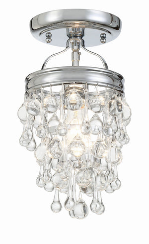 Crystorama - 131-CH_CEILING - One Light Semi Flush Mount - Calypso - Polished Chrome