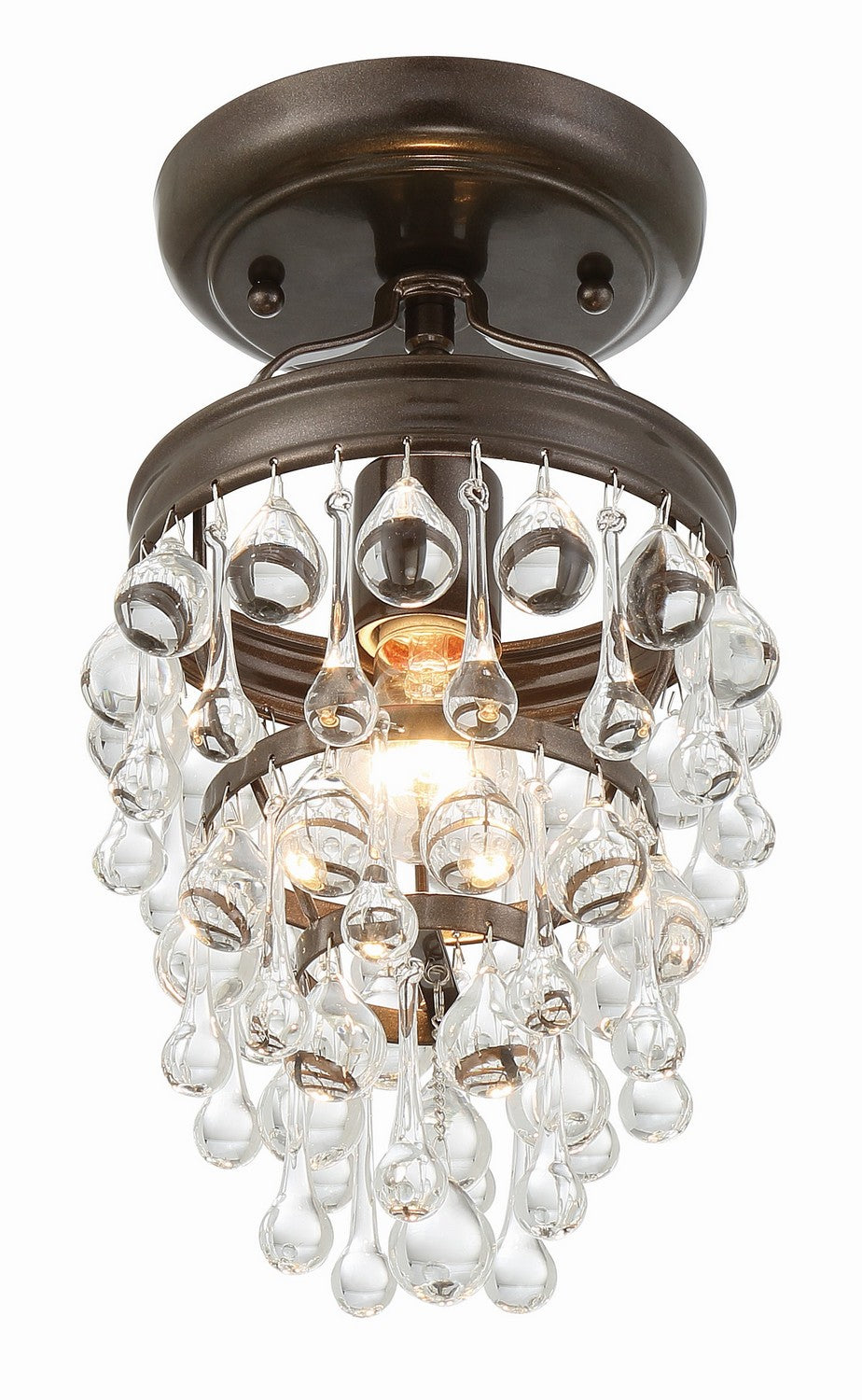 Crystorama - 131-VZ_CEILING - One Light Semi Flush Mount - Calypso - Vibrant Bronze