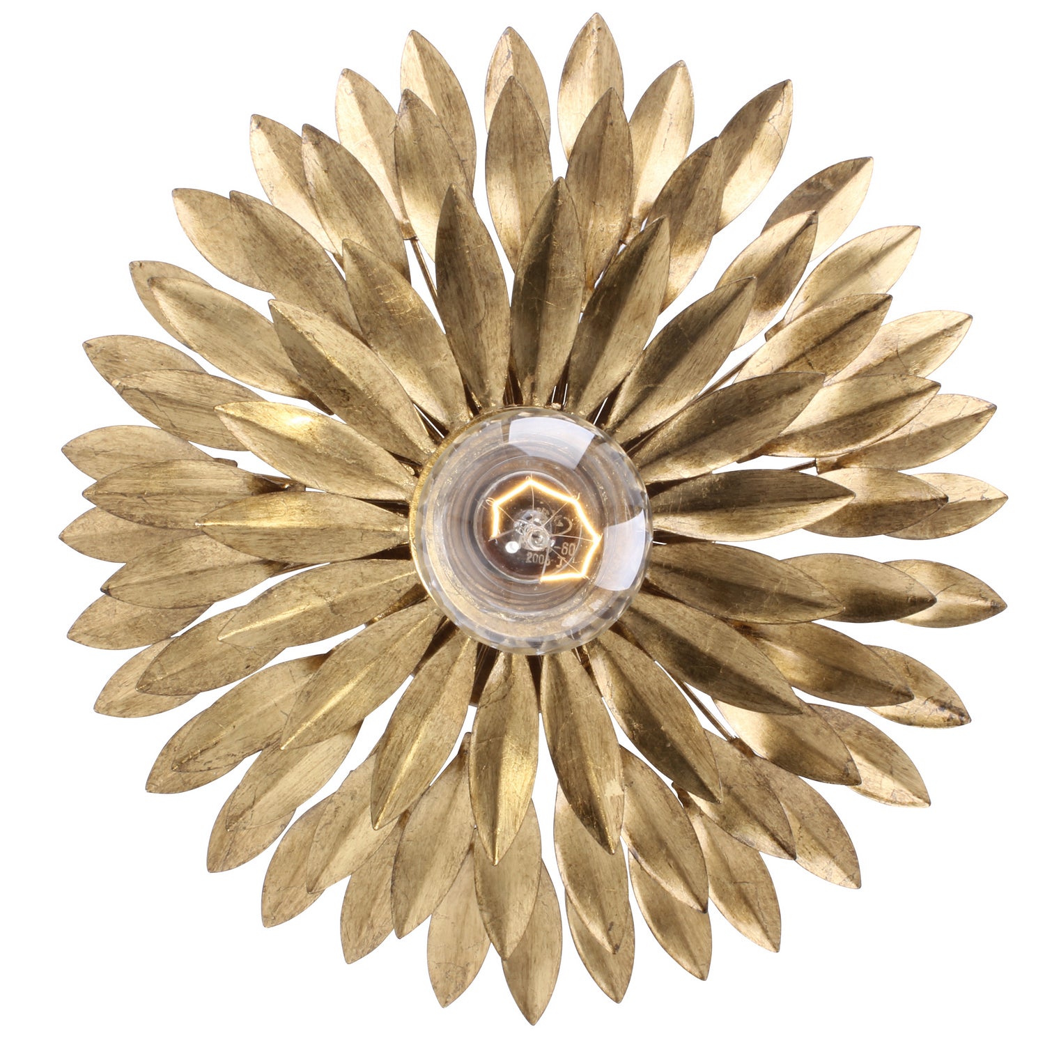 Crystorama - 500-GA_CEILING - One Light Flush Mount - Broche - Antique Gold