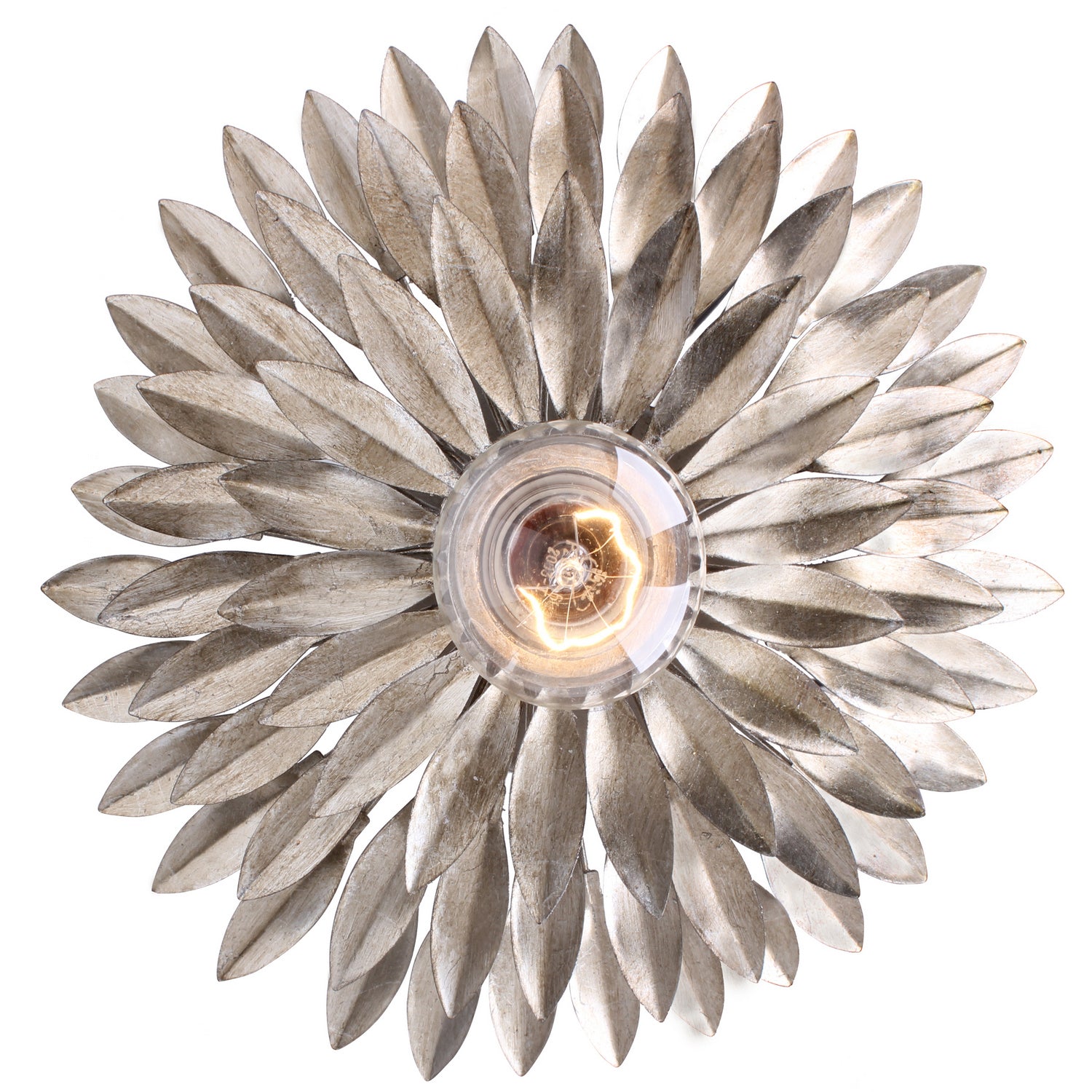 Crystorama - 500-SA_CEILING - One Light Flush Mount - Broche - Antique Silver