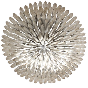 Crystorama - 507-SA - Six Light Flush Mount - Broche - Antique Silver