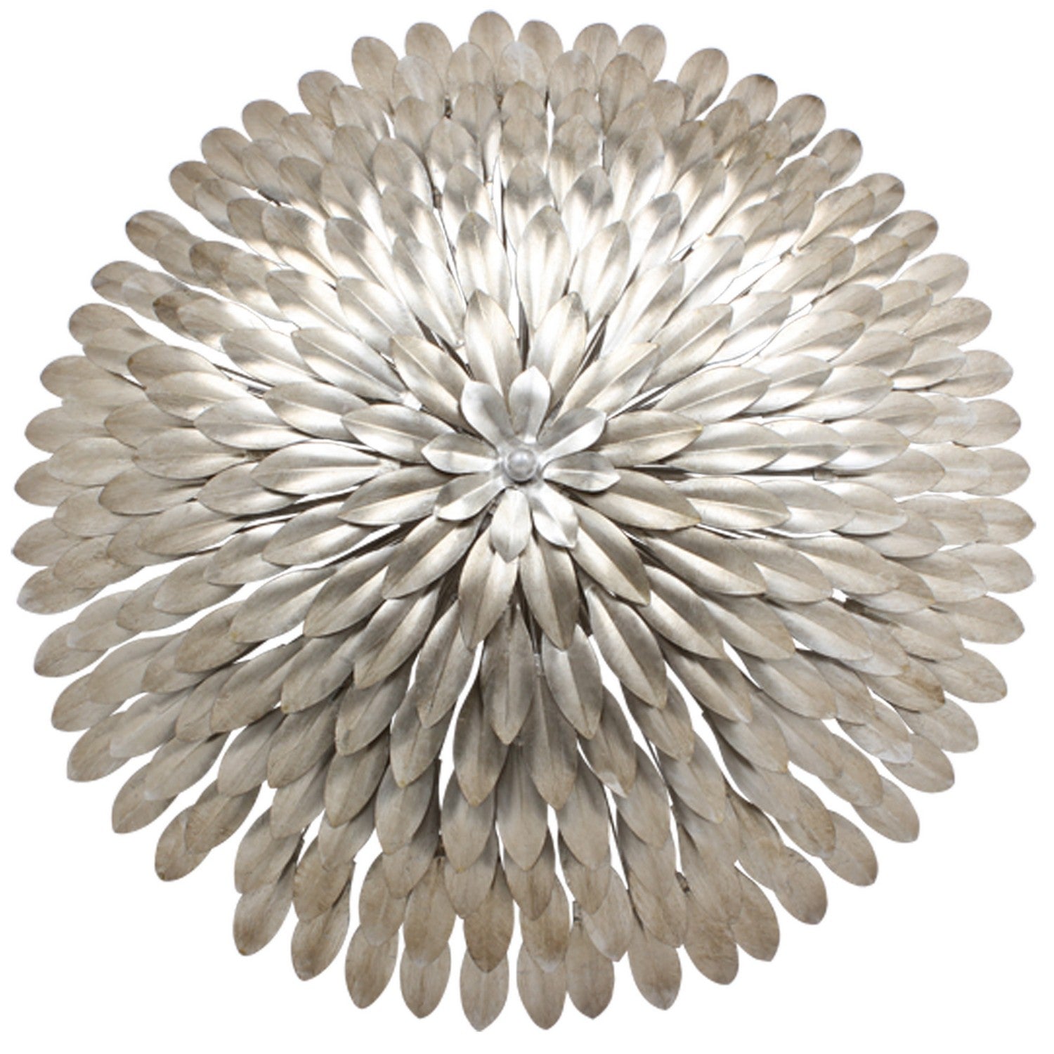 Crystorama - 507-SA - Six Light Flush Mount - Broche - Antique Silver