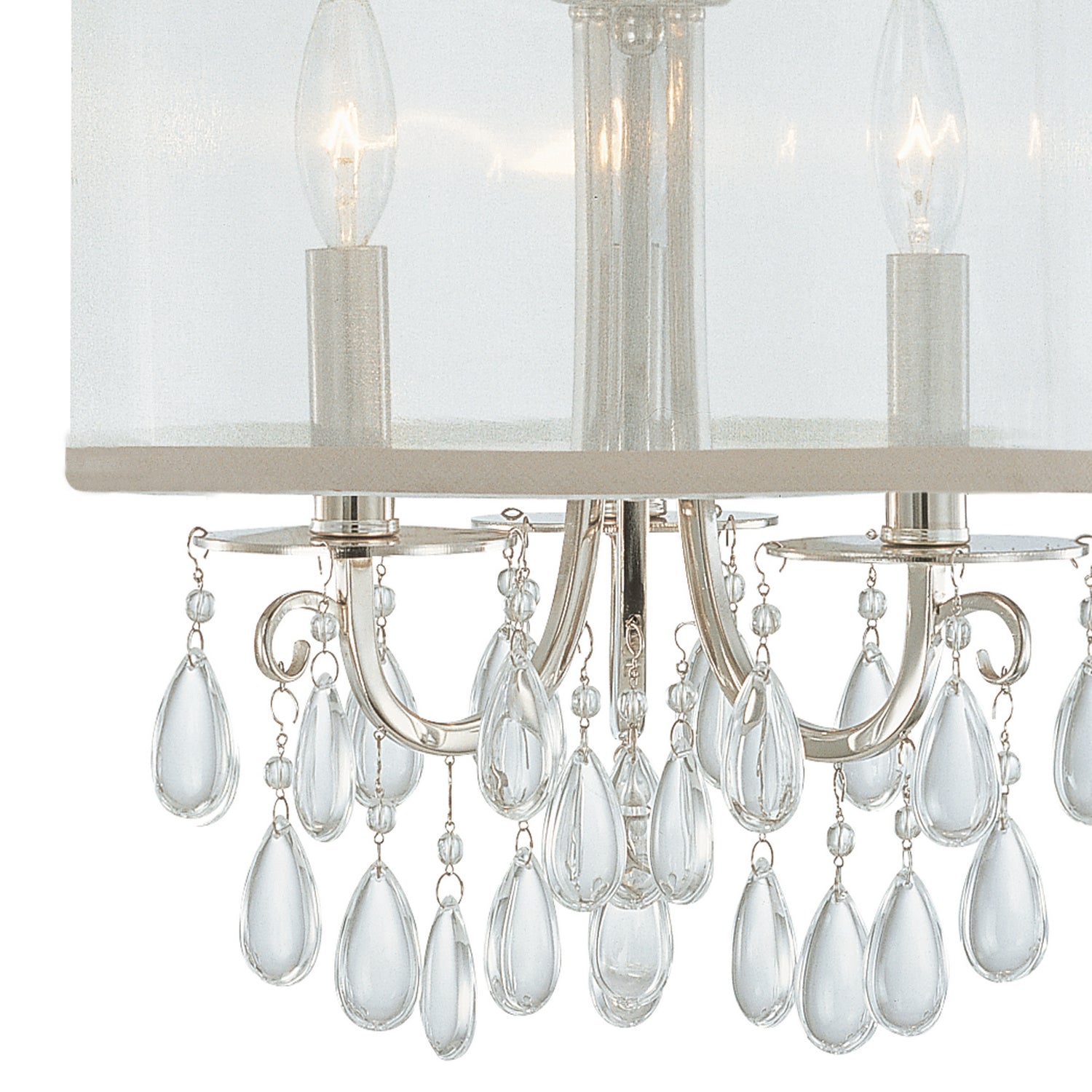 Crystorama - 5623-CH_CEILING - Three Light Semi Flush Mount - Hampton - Polished Chrome