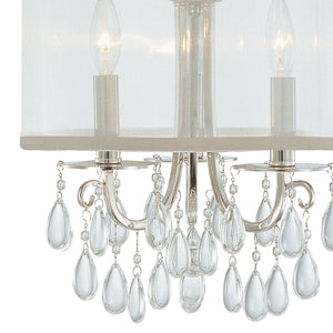 Crystorama - 5623-CH_CEILING - Three Light Semi Flush Mount - Hampton - Polished Chrome