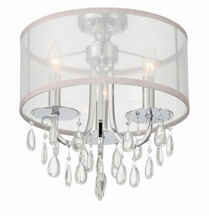 Crystorama - 5623-CH_CEILING - Three Light Semi Flush Mount - Hampton - Polished Chrome