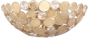 Crystorama - 565-GA - Three Light Chandelier - Broche - Antique Gold