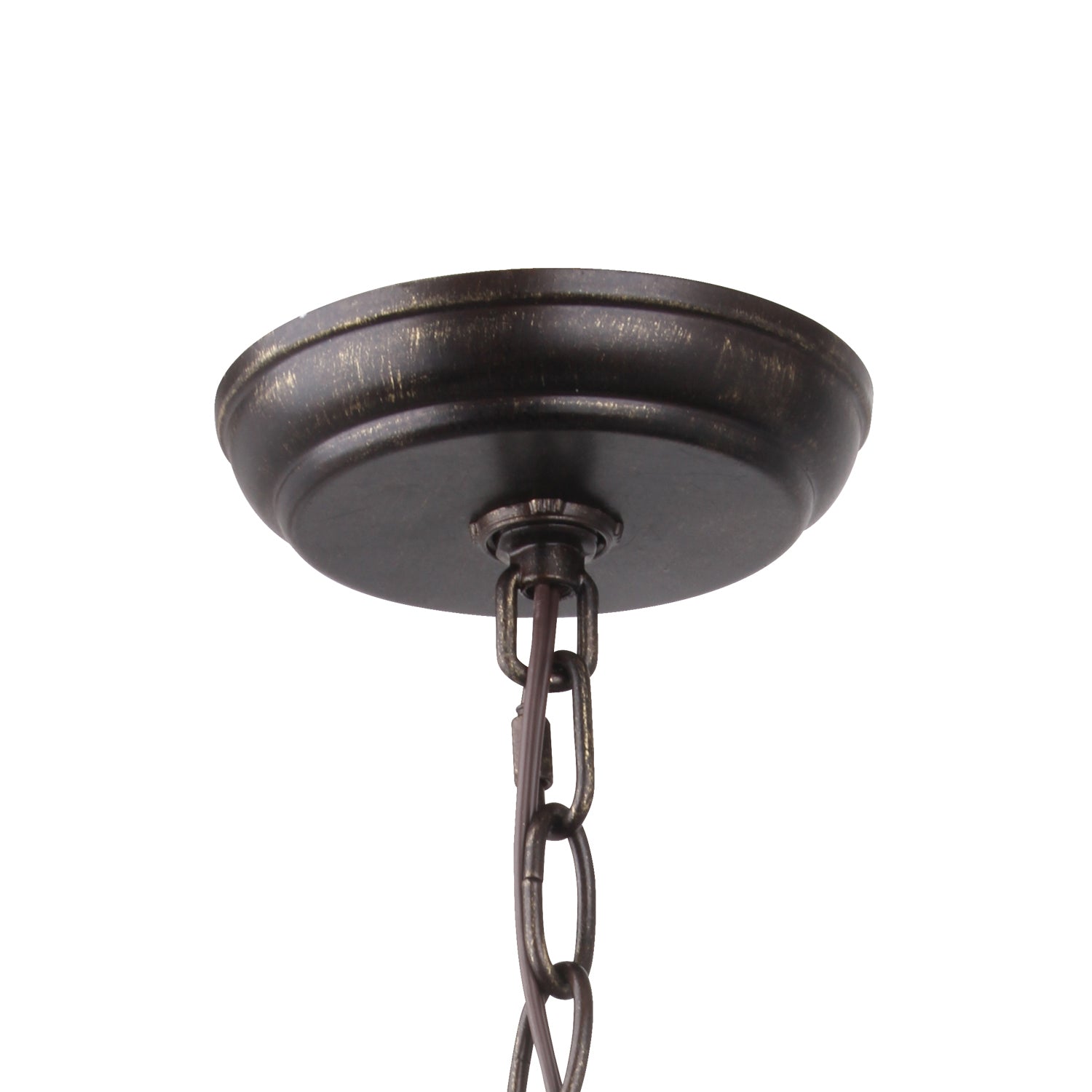 Crystorama - 580-EB-GA - One Light Mini Chandelier - Luna - English Bronze / Antique Gold