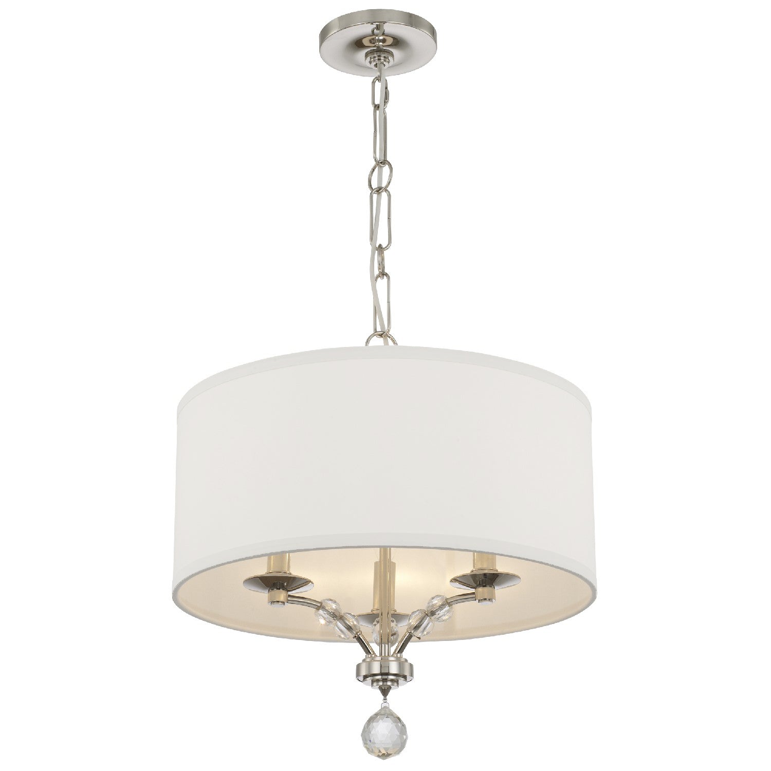 Crystorama - 8005-PN - Three Light Mini Chandelier - Mirage - Polished Nickel