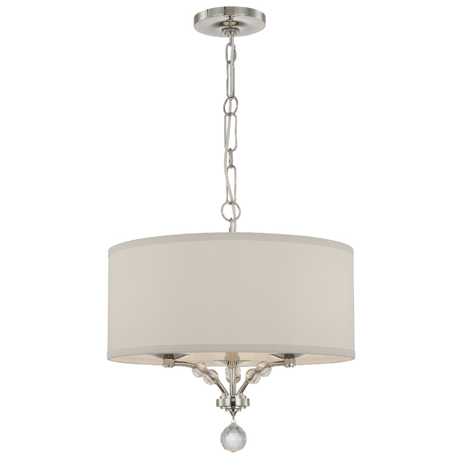 Crystorama - 8005-PN - Three Light Mini Chandelier - Mirage - Polished Nickel