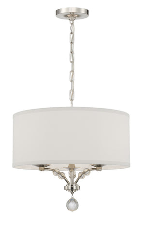 Crystorama - 8005-PN - Three Light Mini Chandelier - Mirage - Polished Nickel