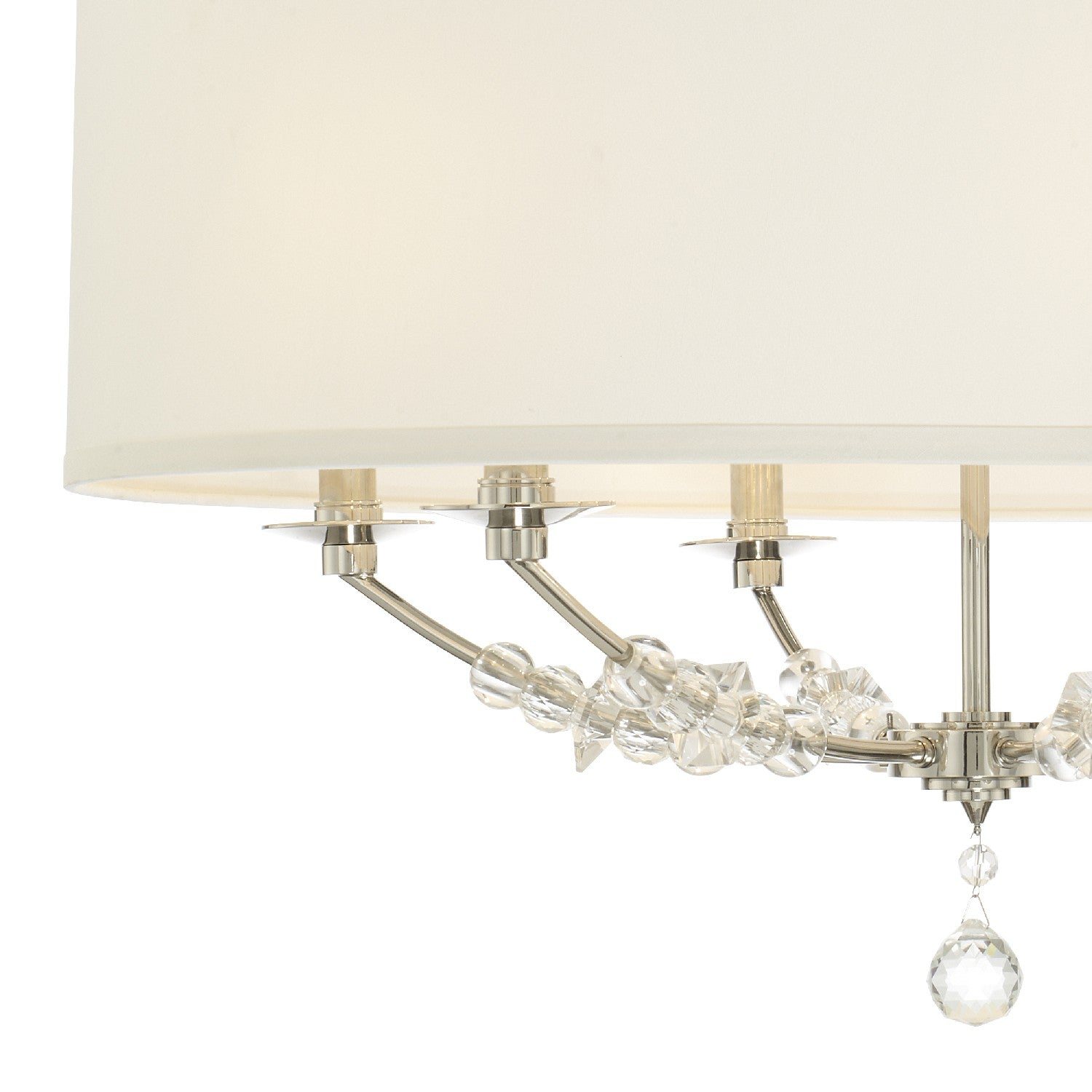 Crystorama - 8006-PN - Six Light Chandelier - Mirage - Polished Nickel