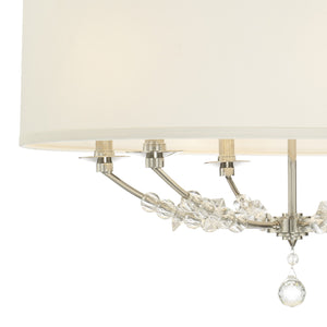 Crystorama - 8006-PN - Six Light Chandelier - Mirage - Polished Nickel