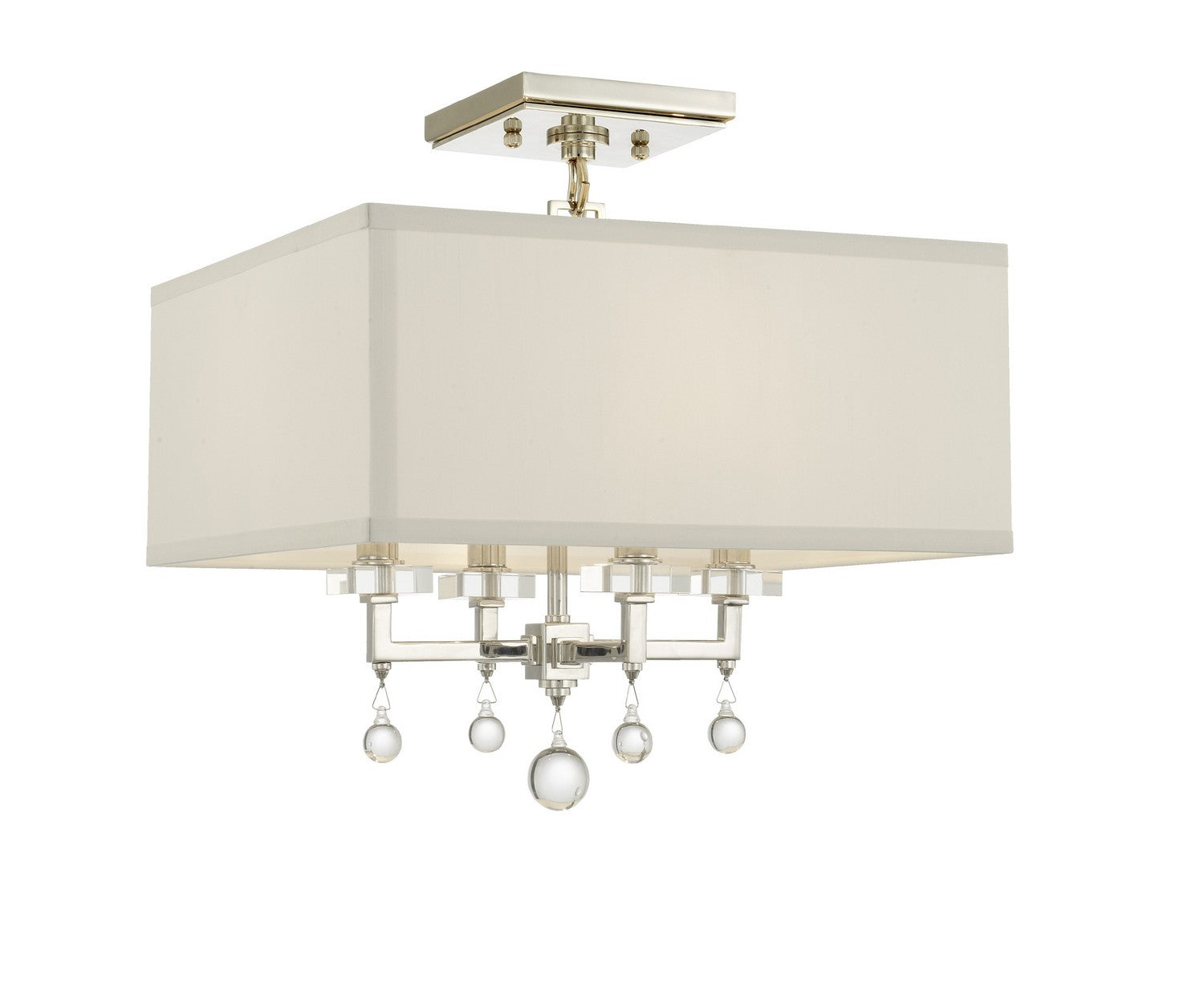 Crystorama - 8105-PN_CEILING - Four Light Semi Flush Mount - Paxton - Polished Nickel