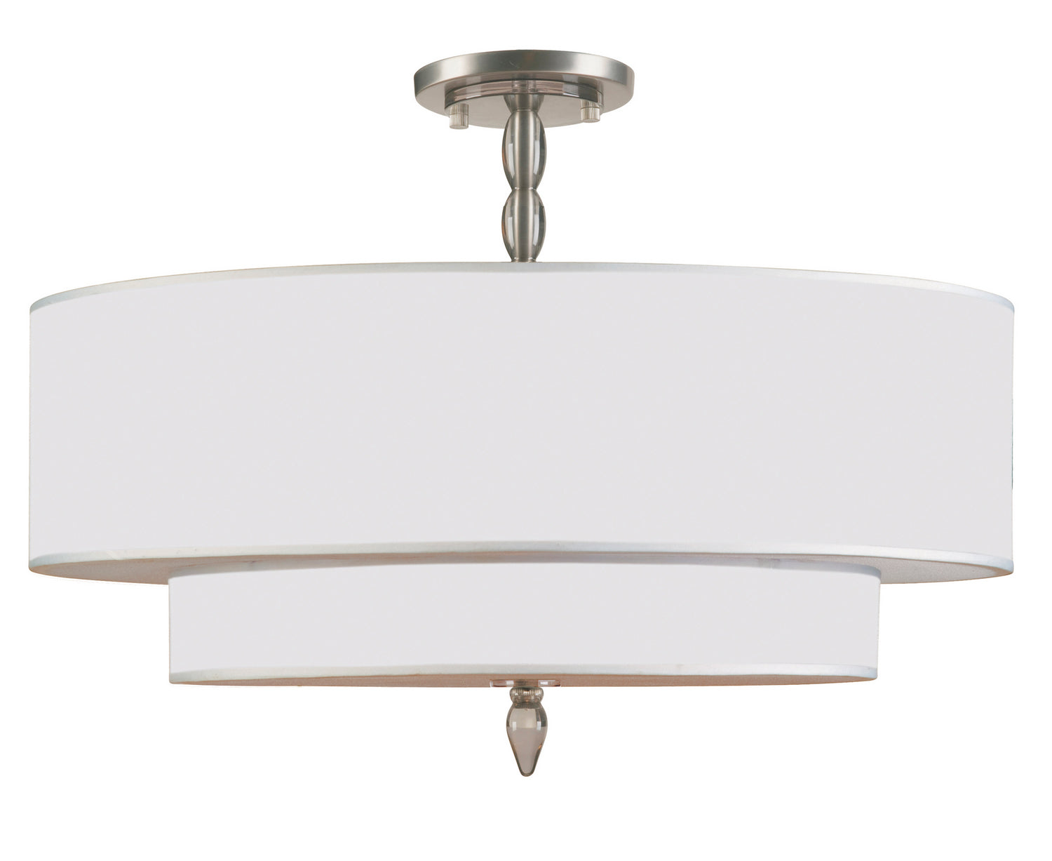 Crystorama - 9507-SN_CEILING - Five Light Semi Flush Mount - Luxo - Satin Nickel