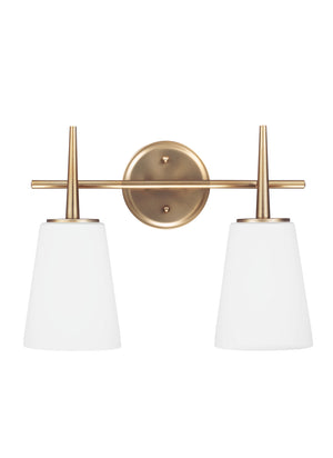 Generation Lighting. - 4440402-848 - Two Light Wall / Bath - Driscoll - Satin Brass