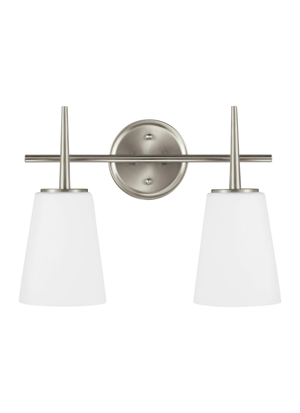 Generation Lighting. - 4440402-962 - Two Light Wall / Bath - Driscoll - Brushed Nickel