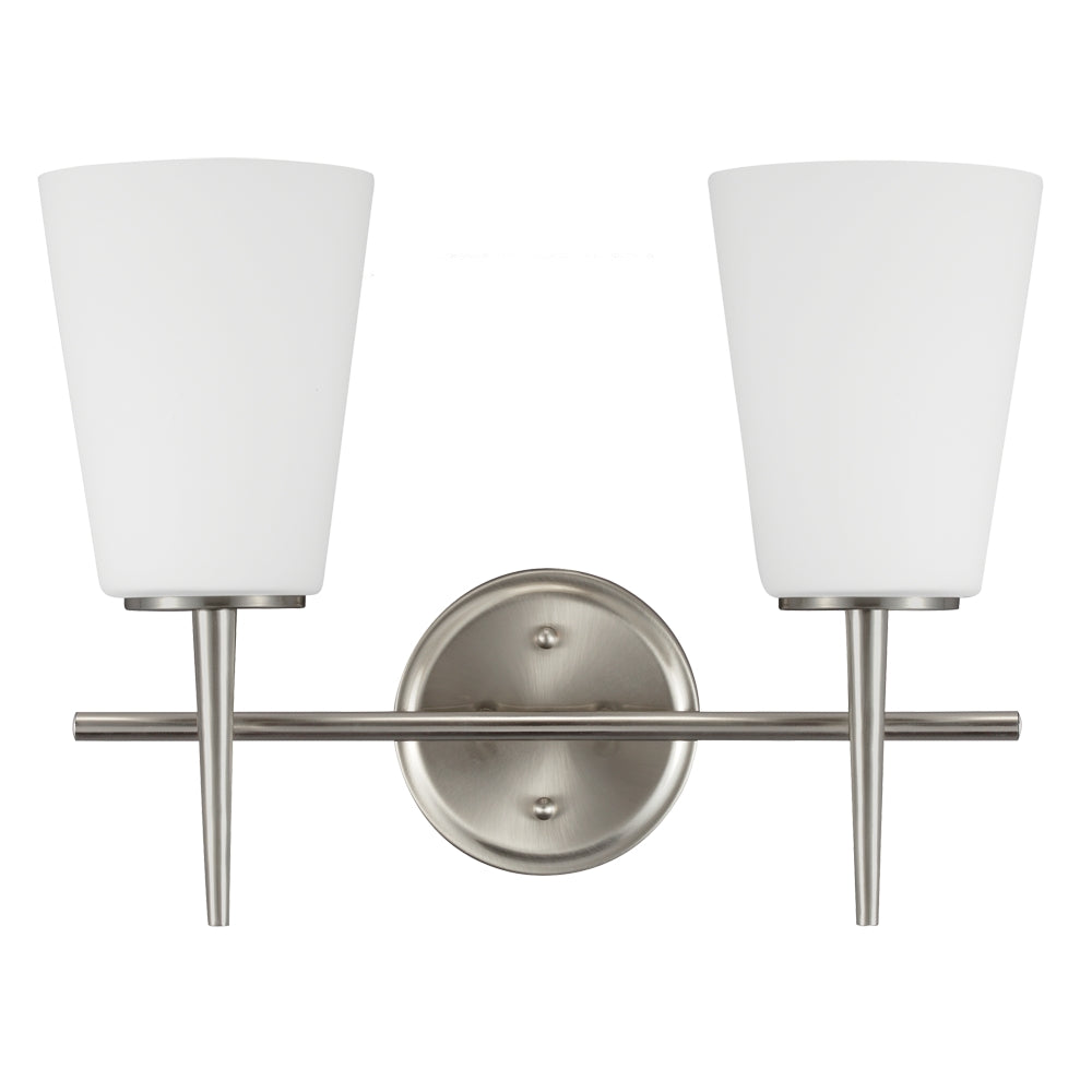 Generation Lighting. - 4440402-962 - Two Light Wall / Bath - Driscoll - Brushed Nickel